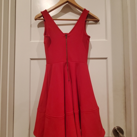 Lulu’s XS Home Before Daylight Red Fit Flare Mini - Picture 4 of 11